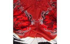 Шорты для бокса BORN TO BE TIGER WHITE-RED M